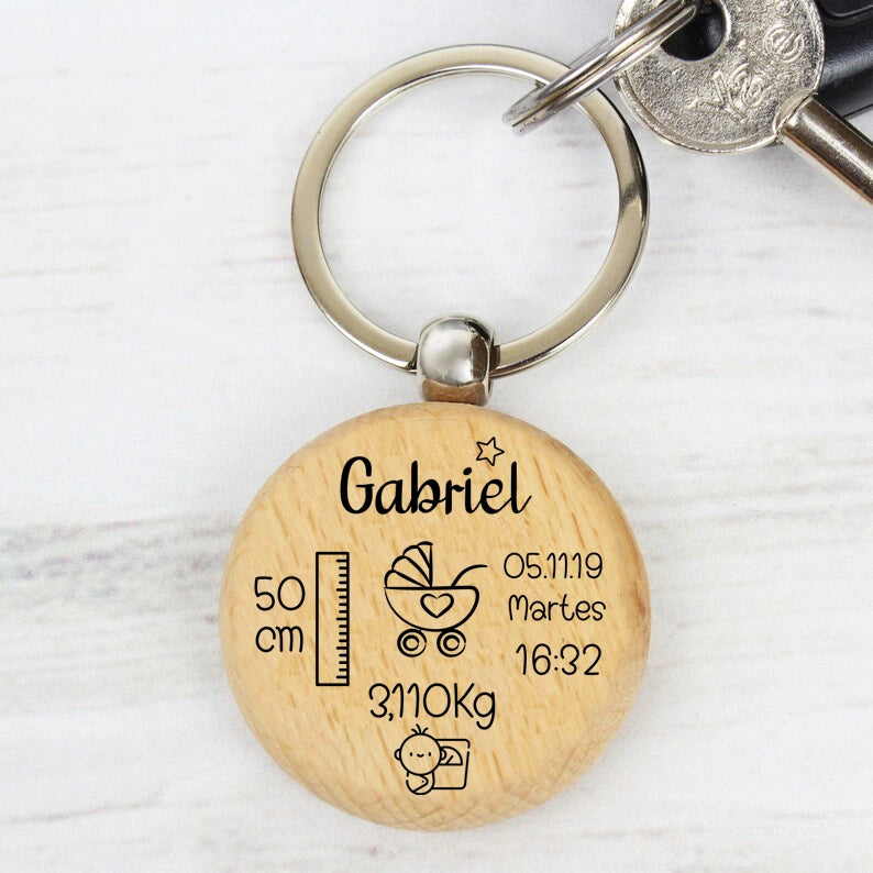 Llavero Personalizable en Madera